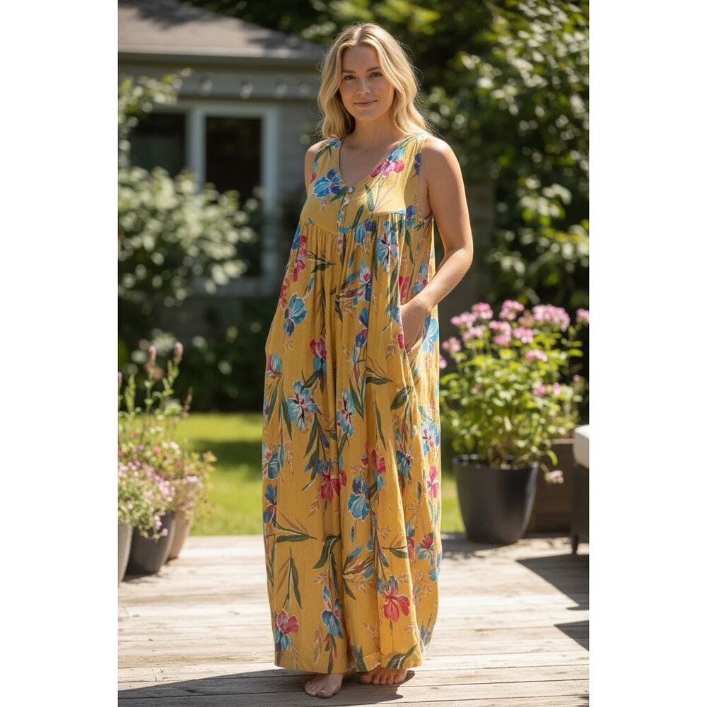 Easel Flowy Floral Jumpsuit/Jumper/Overalls